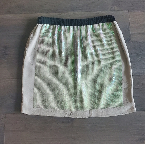 ๐ 2X HOST PICK ๐ BCBG MaxAzria Sequins Silk Skirt - Picture 10 of 15